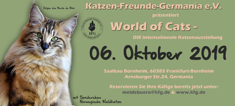 Internationale Katzenausstellung WORLD OF CATS