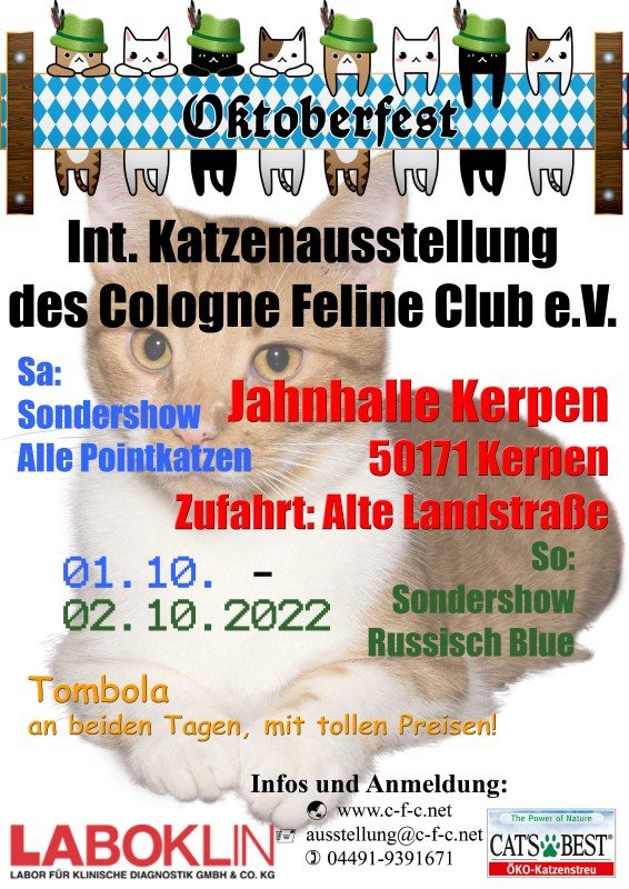 Int. Katzenausstellung des Cologne Feline Club e.V.