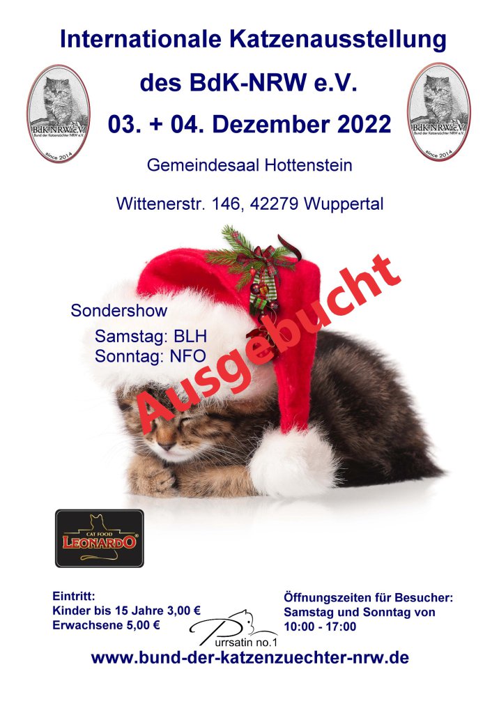 Internationale Katzenausstellung des BdK-NRW e.V.