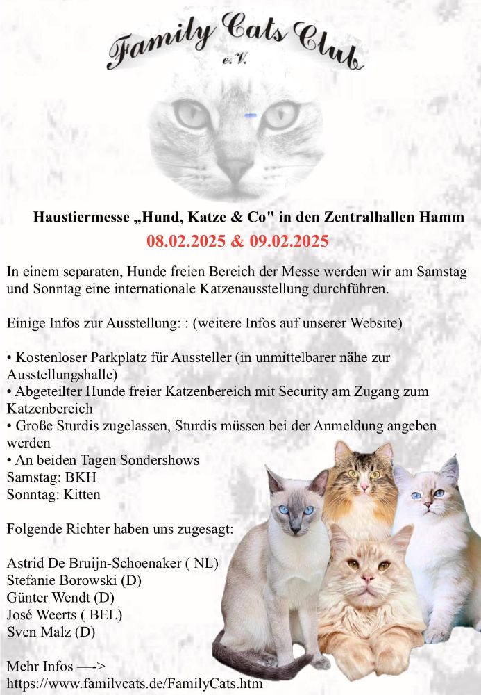 Internationale Rassekatzenausstellung des Family Cat Club e.V.